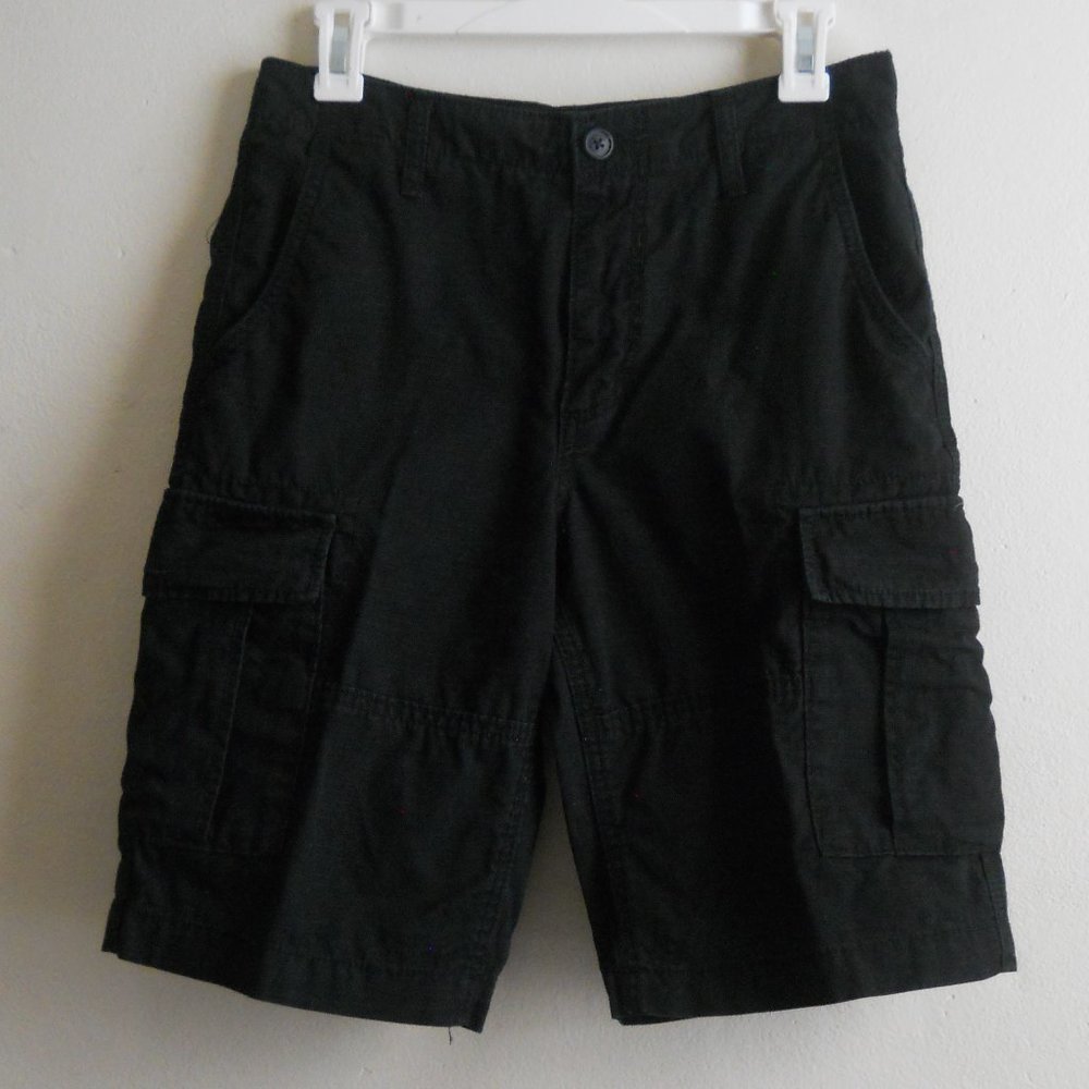 Cargo Shorts, Men's or Teen's Size 28, Black